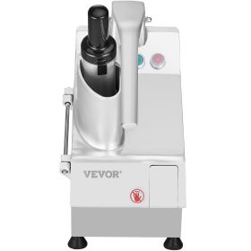 VEVOR Food Processor & Vegetable Chopper, 2 Feeding Holes Food-Grade Stainless Steel Food Processor Chopper with Detachable 6 Blades