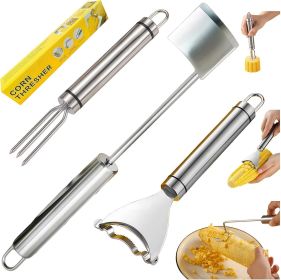 (3Pcs) Corn Cob Peeler, Corn Stripper, Corn Holder, Corn Peeler for Corn on the Cob, Corn Cob Stripper Tool