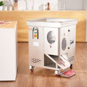 Electric Meat Cutter Machine 1100W Commercial Cutter Meat Slicer For Kitchen (Option: silver)